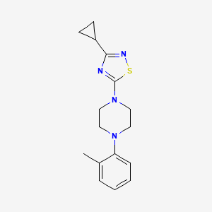 1-(3-Cyclopropyl-1,2,4-thiadiazol-5-yl)-4-(2-methylphenyl)piperazine