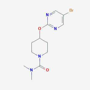 4-[(5-bromopyrimidin-2-yl)oxy]-N,N-dimethylpiperidine-1-carboxamide