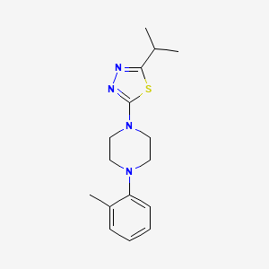 1-(2-Methylphenyl)-4-[5-(propan-2-yl)-1,3,4-thiadiazol-2-yl]piperazine