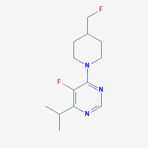 5-Fluoro-4-[4-(fluoromethyl)piperidin-1-yl]-6-(propan-2-yl)pyrimidine