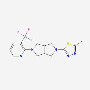 2-[5-(5-Methyl-1,3,4-thiadiazol-2-yl)-octahydropyrrolo[3,4-c]pyrrol-2-yl]-3-(trifluoromethyl)pyridine