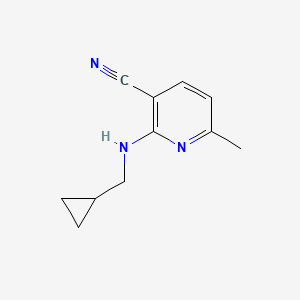 2-[(Cyclopropylmethyl)amino]-6-methylpyridine-3-carbonitrile