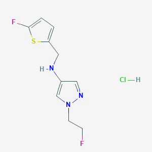 molecular formula C10H12ClF2N3S B12231458 1-(2-Fluoroethyl)-n-[(5-fluoro-2-thienyl)methyl]-1h-pyrazol-4-amine 