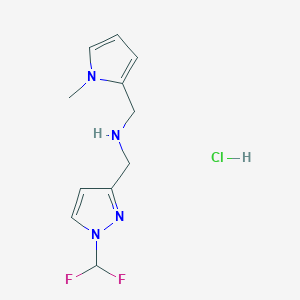 1-[1-(difluoromethyl)-1H-pyrazol-3-yl]-N-[(1-methyl-1H-pyrrol-2-yl)methyl]methanamine