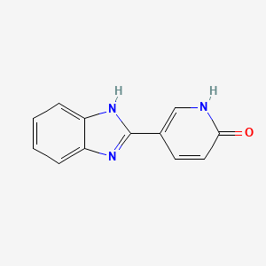 molecular formula C12H9N3O B1223147 5-(1H-苯并咪唑-2-基)吡啶-2-醇 CAS No. 54627-94-0