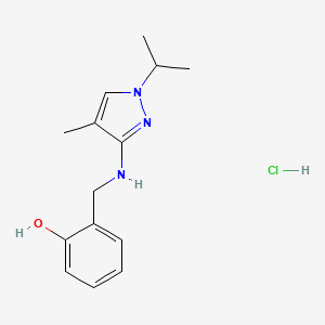 2-{[(1-isopropyl-4-methyl-1H-pyrazol-3-yl)amino]methyl}phenol