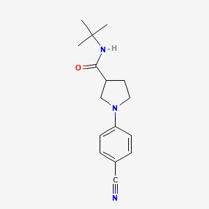 N-tert-butyl-1-(4-cyanophenyl)pyrrolidine-3-carboxamide