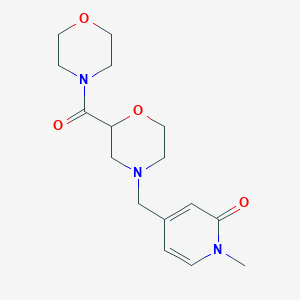 1-Methyl-4-{[2-(morpholine-4-carbonyl)morpholin-4-yl]methyl}-1,2-dihydropyridin-2-one