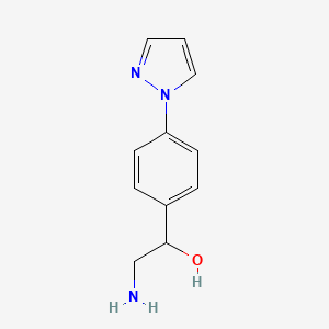 2-amino-1-[4-(1H-pyrazol-1-yl)phenyl]ethan-1-ol