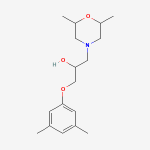 molecular formula C17H27NO3 B1223151 1-(2,6-Dimethyl-4-morpholinyl)-3-(3,5-dimethylphenoxy)-2-propanol 