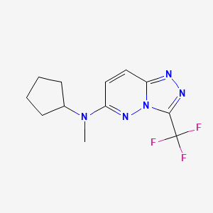 N-cyclopentyl-N-methyl-3-(trifluoromethyl)-[1,2,4]triazolo[4,3-b]pyridazin-6-amine