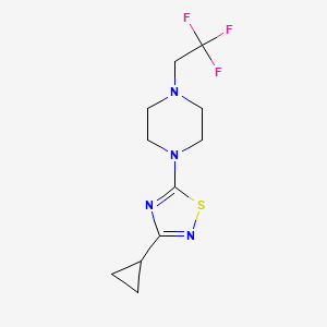 1-(3-Cyclopropyl-1,2,4-thiadiazol-5-yl)-4-(2,2,2-trifluoroethyl)piperazine