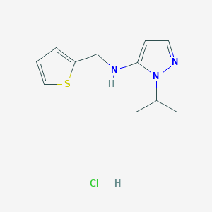 molecular formula C11H16ClN3S B12231590 1-isopropyl-N-(2-thienylmethyl)-1H-pyrazol-5-amine 