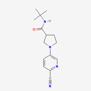 N-tert-butyl-1-(6-cyanopyridin-3-yl)pyrrolidine-3-carboxamide