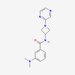 3-(dimethylamino)-N-[1-(pyrazin-2-yl)azetidin-3-yl]benzamide