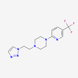 1-[2-(1H-1,2,3-triazol-1-yl)ethyl]-4-[5-(trifluoromethyl)pyridin-2-yl]piperazine