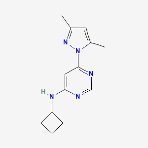 N-cyclobutyl-6-(3,5-dimethyl-1H-pyrazol-1-yl)pyrimidin-4-amine