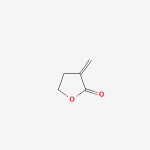 molecular formula C5H6O2 B1223163 alpha-Methylene-gamma-butyrolactone CAS No. 547-65-9