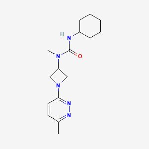 1-Cyclohexyl-3-methyl-3-[1-(6-methylpyridazin-3-yl)azetidin-3-yl]urea