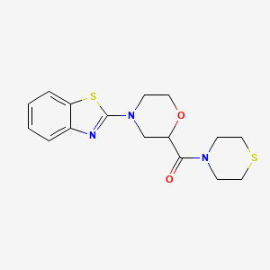 2-[2-(Thiomorpholine-4-carbonyl)morpholin-4-yl]-1,3-benzothiazole