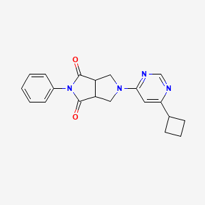 5-(6-Cyclobutylpyrimidin-4-yl)-2-phenyl-octahydropyrrolo[3,4-c]pyrrole-1,3-dione