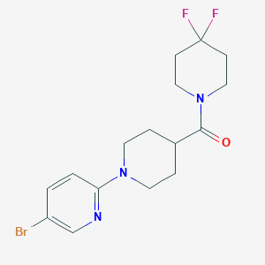 5-Bromo-2-[4-(4,4-difluoropiperidine-1-carbonyl)piperidin-1-yl]pyridine