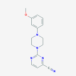 2-[4-(3-Methoxyphenyl)piperazin-1-yl]pyrimidine-4-carbonitrile