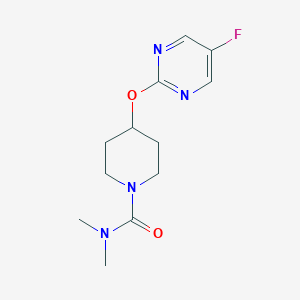 4-[(5-fluoropyrimidin-2-yl)oxy]-N,N-dimethylpiperidine-1-carboxamide