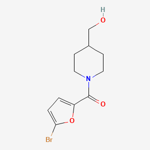 [1-(5-Bromofuran-2-carbonyl)piperidin-4-yl]methanol