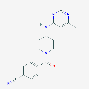 4-{4-[(6-Methylpyrimidin-4-yl)amino]piperidine-1-carbonyl}benzonitrile