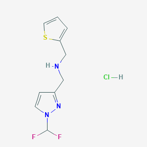 1-[1-(difluoromethyl)-1H-pyrazol-3-yl]-N-(2-thienylmethyl)methanamine