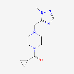 1-cyclopropanecarbonyl-4-[(1-methyl-1H-1,2,4-triazol-5-yl)methyl]piperazine