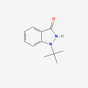 molecular formula C11H14N2O B12231791 1-tert-butyl-1,2-dihydro-3H-indazol-3-one 