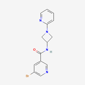 5-bromo-N-[1-(pyridin-2-yl)azetidin-3-yl]pyridine-3-carboxamide