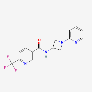 N-[1-(pyridin-2-yl)azetidin-3-yl]-6-(trifluoromethyl)pyridine-3-carboxamide