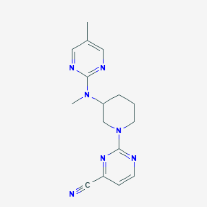 2-{3-[Methyl(5-methylpyrimidin-2-yl)amino]piperidin-1-yl}pyrimidine-4-carbonitrile