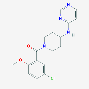 N-[1-(5-chloro-2-methoxybenzoyl)piperidin-4-yl]pyrimidin-4-amine