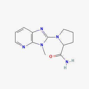 1-{3-methyl-3H-imidazo[4,5-b]pyridin-2-yl}pyrrolidine-2-carboxamide