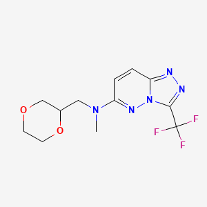 N-[(1,4-dioxan-2-yl)methyl]-N-methyl-3-(trifluoromethyl)-[1,2,4]triazolo[4,3-b]pyridazin-6-amine