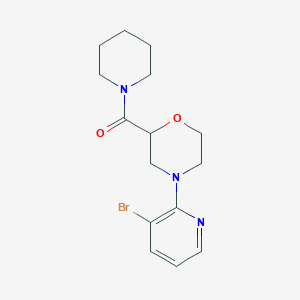 4-(3-Bromopyridin-2-yl)-2-(piperidine-1-carbonyl)morpholine