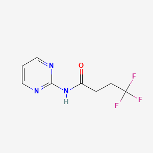 4,4,4-trifluoro-N-(pyrimidin-2-yl)butanamide