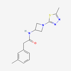 N-[1-(5-methyl-1,3,4-thiadiazol-2-yl)azetidin-3-yl]-2-(3-methylphenyl)acetamide