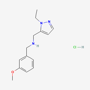 1-(1-ethyl-1H-pyrazol-5-yl)-N-(3-methoxybenzyl)methanamine