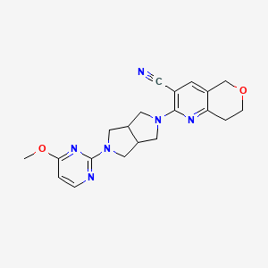 2-[5-(4-methoxypyrimidin-2-yl)-octahydropyrrolo[3,4-c]pyrrol-2-yl]-5H,7H,8H-pyrano[4,3-b]pyridine-3-carbonitrile