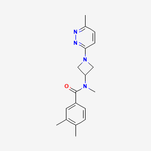 N,3,4-trimethyl-N-[1-(6-methylpyridazin-3-yl)azetidin-3-yl]benzamide