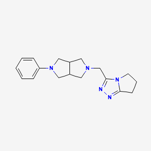 2-phenyl-5-({5H,6H,7H-pyrrolo[2,1-c][1,2,4]triazol-3-yl}methyl)-octahydropyrrolo[3,4-c]pyrrole