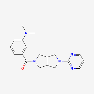 N,N-dimethyl-3-[5-(pyrimidin-2-yl)-octahydropyrrolo[3,4-c]pyrrole-2-carbonyl]aniline