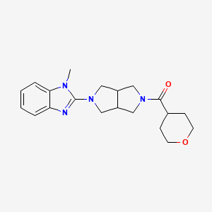 1-methyl-2-[5-(oxane-4-carbonyl)-octahydropyrrolo[3,4-c]pyrrol-2-yl]-1H-1,3-benzodiazole