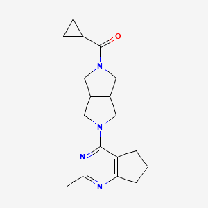 2-cyclopropanecarbonyl-5-{2-methyl-5H,6H,7H-cyclopenta[d]pyrimidin-4-yl}-octahydropyrrolo[3,4-c]pyrrole