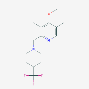 4-Methoxy-3,5-dimethyl-2-{[4-(trifluoromethyl)piperidin-1-yl]methyl}pyridine